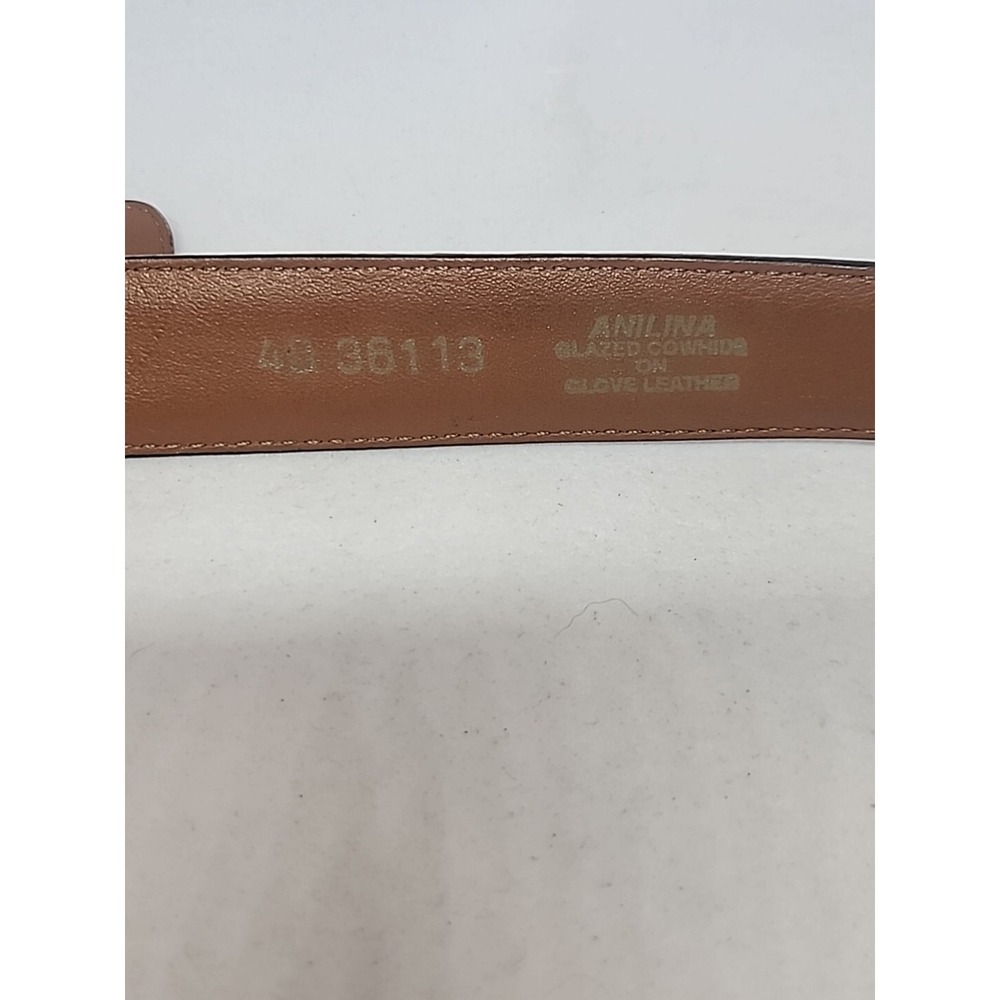 Brighton Belt Size 40 Vintage Anilina Glazed Cowhide Leather Mens Made in USA - Picture 5 of 6
